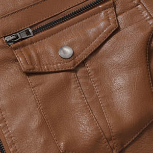 Veste en cuir pour homme, vêtement décontracté, manches longues, veste en cuir pour homme, meilleure qualité, veste d'hiver - Product Image 4