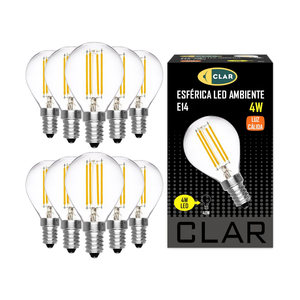 Clar-vintage <span class=keywords><strong>E14</strong></span> <span class=keywords><strong>LED</strong></span> bóng đèn dây tóc toàn cầu 4 Wát, tương đương với 30 Wát-40 Wát, ấm áp trang trí ánh sáng - Product Image 1