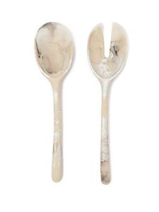 Handmade Resin Salad Serving Spoon Fork Modern Long Handle Eco-Friendly Party Dining Cutlery Luxury <b>Table</b> Accessories - Product Image 2