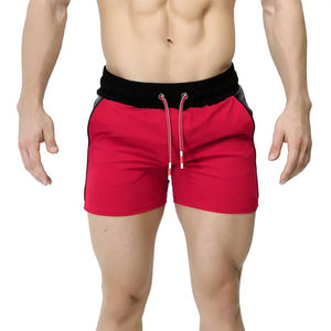 กางเกงขาสั้น hoochi doddy สำหรับผู้ชายกางเกงวิ่งออกกำลังกายฮิปฮอปลำลองป้องกันรอยยับพร้อมกระเป๋าผ้าฝ้ายลายทางโลโก้ออกแบบได้ตามต้องการ - Product Image 5