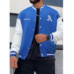 Custom High Quality <b>Wool</b> Varsity Bomber Jacket with Chenille Embroidery Patches Plus Size College Letterman Hooded Winter Jacket - Product Image 1