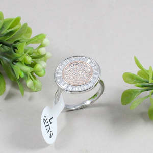 Princess Cut Cubic Zirconia 925 Anillo de plata esterlina 14K Metal Pureza Rodio y chapado en oro para bodas - Product Image 6