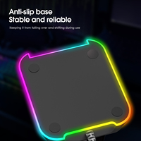 ONIKUMA Support LED pour casque d'écoute Ports USB Support noir pour casque d'écoute Gamers Gaming PC Accessoires
