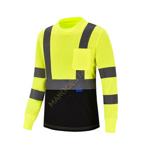 Hi-viz Class 3 Customized Logo Waterproof Workwear <b>T</b>-<b>Shirt</b> with Moisture Wicking Birdseye Mesh Bottom Set - Product Image 1