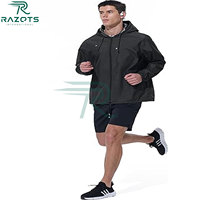 Chaqueta Softshell con Capucha Razorts International, Talla Grande, Impermeable, Cortavientos, con Cierre, para Viajes de Invierno, Transpirable y de Secado Rápido