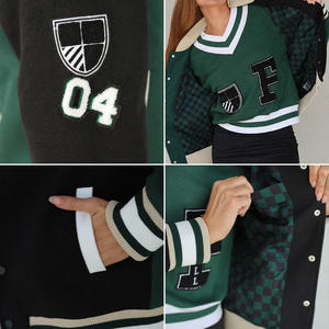 Chaqueta universitaria de moda con logotipo personalizado impresión bordado estilo universitario OEM fabricante de fábrica proveedor directo - Product Image 3
