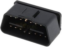 Conector chapado en oro macho OBD2 de 16 Pines, enchufe OBD de ángulo recto de 90 grados para automóvil para camión