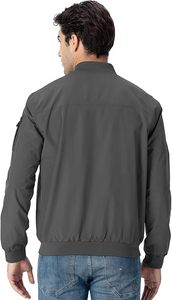 เสื้อแจ็คเก็ตผู้ชายแบบมีซิป ลายพรางเคลือบผิว ทัซแลน น้ำหนักเบา กันน้ำ กันลม เหมาะสำหรับแฟชั่นฤดูใบไม้ผลิ - Product Image 5