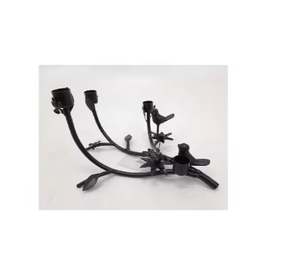 Soporte de vela de Metal de aluminio hecho a mano de Venta caliente con acabado de latón de 7 velas para decoraciones de boda en casa festividades de Navidad - Product Image 4