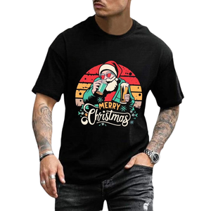 2025 hommes T-Shirt de Noël Premium 100% Polyester Fit prix de gros Noël fonctionnel mode T-Shirt pour hommes - Product Image 1