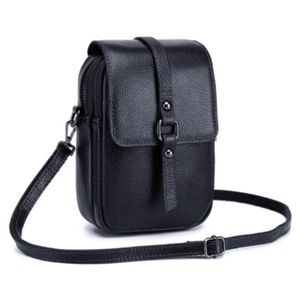 Bolso bandolera de cuero vacuno premium para mujer, con acabado granulado, bolso de moda. - Product Image 6