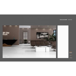 White Crystal 800x2400x18mm Porcelain Slab Waterproof Polished Kitchen Snap Slab Tiles - Product Image 3