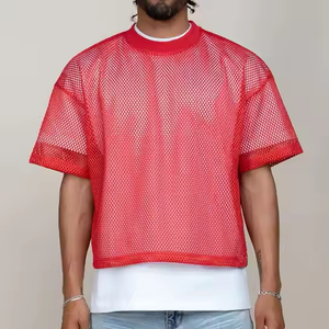 Camiseta deportiva juvenil de manga corta de estilo americano con logotipo personalizado, malla de secado rápido para baloncesto y fútbol, temporada de verano - Product Image 2