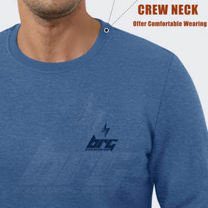 Ropa informal Tallas grandes Hecho en Pakistán Sudaderas Manga larga Algodón Mezclado Hombres Sudaderas - Product Image 3