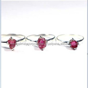 Impressionnant à la recherche de calcédoine bague en pierre de forme ronde 8mm en taille 925 en argent Sterling lunette réglage bague bijoux pour la vente d'été - Product Image 5