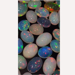 66 pièces opale éthiopienne naturelle avec feu 12x10 14x10 16x12 20x16mm cabochon ovale 304 Cts Iroc ventes qualité pierres précieuses cabine US $487 - Product Image 3