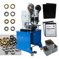 Machine automatique de poinçonnage à double trou et de presse à œillets pour sacs d'emballage