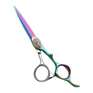 กรรไกรซอยผมมืออาชีพ ขนาด 6 นิ้ว ใบมีดคม ปลายแหลม สำหรับคนถนัดขวา ทำจากสแตนเลส หมุนได้ ตัดผม ไม่พับได้ - Product Image 4