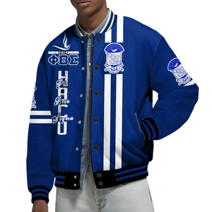 Iota Phi Theta Establecido 1963 Varsity Jacket Marrón Oro Letterman Greek Life Apparel Fraternity Premium Outerwear - Product Image 4