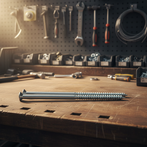 Vis à bois à tête fraisée en acier au carbone modèle PDC 2, filetage grossier, pointe aiguë, oxyde noir, métrique/pouce, classe 4, haute résistance, DIN ISO - Product Image 1