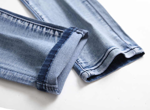 กางเกงยีนส์ผ้ายืดนุ่มสำหรับผู้ชายกางเกงยีนส์ทรงสลิมฟิตใส่สบายเหมาะสำหรับใส่ลำลองผจญภัยกลางแจ้งและแฟชั่นประจำวัน - Product Image 6