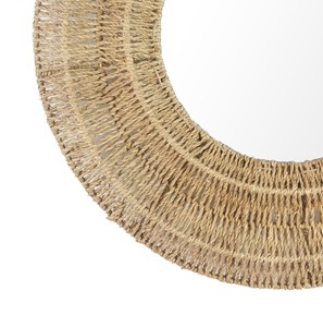 Espejo de Yute natural hecho a mano gran oferta vietrustic para decoración de oficina - Product Image 3