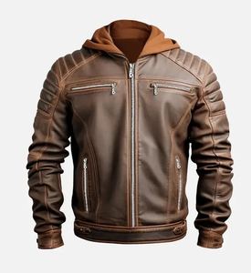 La chaqueta de invierno ajustada para hombre más vendida, diseño personalizado con características únicas de cuero - Product Image 5
