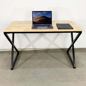 โต๊ะทำงานไม้เมลามีนขนาด 120x60x75 ซม. ขาแบบ X ประกอบเองได้ เฟอร์นิเจอร์สำนักงาน-SPD68139 - Product Image 3