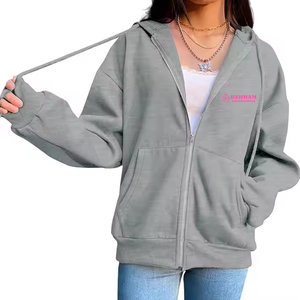 Sudadera con Capucha de Felpa de Color Verde Oliva de Lujo, con Cierre y Logotipo Personalizado, Unisex, Gruesa, 100% Algodón, Tejido Francés de Secado Rápido - Product Image 3