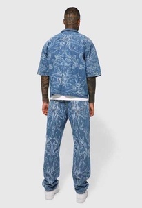 กางเกงยีนส์เข้ารูปทันสมัยสำหรับผู้ชายกางเกงยีนส์มีสไตล์ทนทานเหมาะสำหรับชุดลำลองกิจกรรมกลางแจ้งและสวมใส่ทุกวัน - Product Image 3