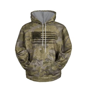 Nueva llegada Sudaderas con capucha de camuflaje de calidad premium Diseños y tamaños personalizables 250 a 500 GSM para ropa de caza - Product Image 3