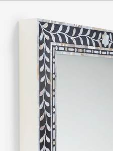 Hot Selling Modern Bone Inlay Wall <b>Mirror</b> High Quality Mother of Pearl Inlay Framed <b>Bathroom</b> Wall Decoration Hot for Home Use - Product Image 4