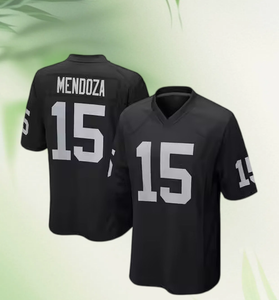Maillot de rugby pour homme noir et blanc, séchage rapide, col en V, manches courtes, 100% polyester, imprimé par transfert thermique Crosby Mendoza Adams Jackson - Product Image 3