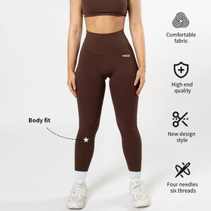 Telas personalizadas Mujeres Fitness Leggings Gimnasio Pantalones de entrenamiento Tight V Waisted Butt Lifting Yoga Leggings Mujeres - Product Image 2