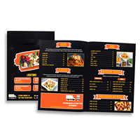 Service d'impression numérique de menus de restaurant en PVC imperméable, conception personnalisée, logo, couleur, FSC22000, fabrication directe en usine, OEM, ODM