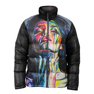 Veste matelassée d'extérieur sur mesure OEM, nouveau design, polyester chauffant avec garnissage en duvet, impression sublimée - Product Image 2