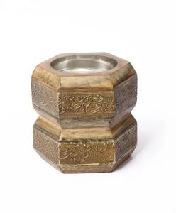 Soporte de incienso árabe para decoración del hogar, quemador de incienso de Metal de madera elegante, quemador de grabado árabe con patrón de Oriente Medio de escritorio - Product Image 5