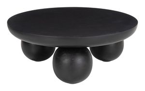 Modern Aluminium Coffee <b>Table</b> <b>Matte</b> Black Finishing Round Top Low Height Center <b>Table</b> for Living Rom and Bedroom - Product Image 2