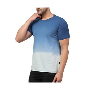 2024 gros personnalisé hommes cou T-Shirt haute qualité tricoté tissu Unique Vintage Style impression conception bouffée techniques pour une utilisation en salle de sport - Product Image 5