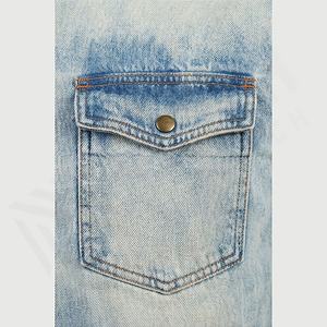 Camisetas de Manga Larga de Mezclilla de Algodón de la Mejor Calidad, Sólidas, Casuales de Primavera para Hombre, Colores con Logotipo Personalizado Premium - Product Image 5