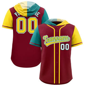 Vente chaude Personnalisé 100% Polyester Baseball Jersey Boutonné Avec Caractéristique Respirante Fabriqué par Hanger Impex - Product Image 4