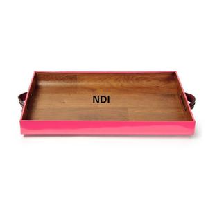 Plateau décoratif de service de nourriture pour des plats de qualité durable, finition naturelle - Product Image 1