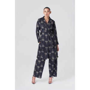 Mujer Negro Impreso A Juego Tamaños Separados SMLXL2XL - Product Image 6