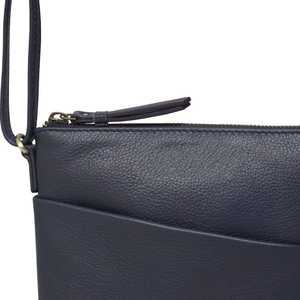 Bolso cruzado de cuero genuino de grano de guijarro negro de calidad superior Estilo vintage Proveedor indio superior Saman Exports - Product Image 4