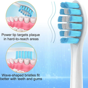 Cabezales de repuesto redondos Pro-Gum Protection para cepillos de dientes eléctricos genéricos Oral-B, recambios al por mayor de fábrica OEM - Product Image 5