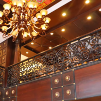 Panneau de balcon décoratif architectural moderne en fonte robuste pour complexes hôteliers et appartements de luxe, résistant aux intempéries, en métal Balaji Metals