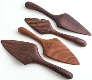 Serveur et couteau en bois au design moderne pour le dessert et la pizza pour les hôtels et les restaurants à bas prix - Product Image 4