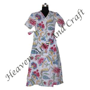 Cotton <b>Kimono</b> Bathrobe For <b>Women</b> Beachwear Nightwear Summer Gift Idea Bathrobe For Summer - Product Image 3