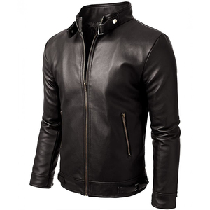 Custom Design <b>Leather</b> <b>Jacket</b> Solid Color <b>Men</b> <b>Leather</b> <b>Jacket</b> Street-wear <b>Men</b> <b>Leather</b> <b>jacket</b> for <b>men</b> - Product Image 1