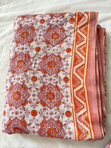 ผ้าคอตตอนสไตล์อินเดียสำหรับการตัดเย็บเสื้อผ้าและงานประดิษฐ์พิมพ์ลายดอกไม้ทรงหลวมผ้าสำหรับใส่วิ่ง - Product Image 4